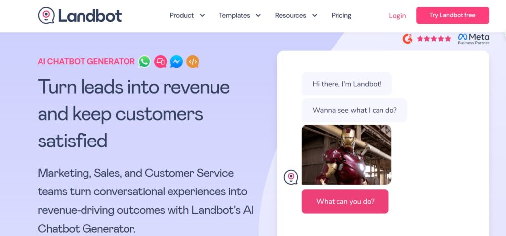 Landbot AI - Tools to drive Ecommerce growth