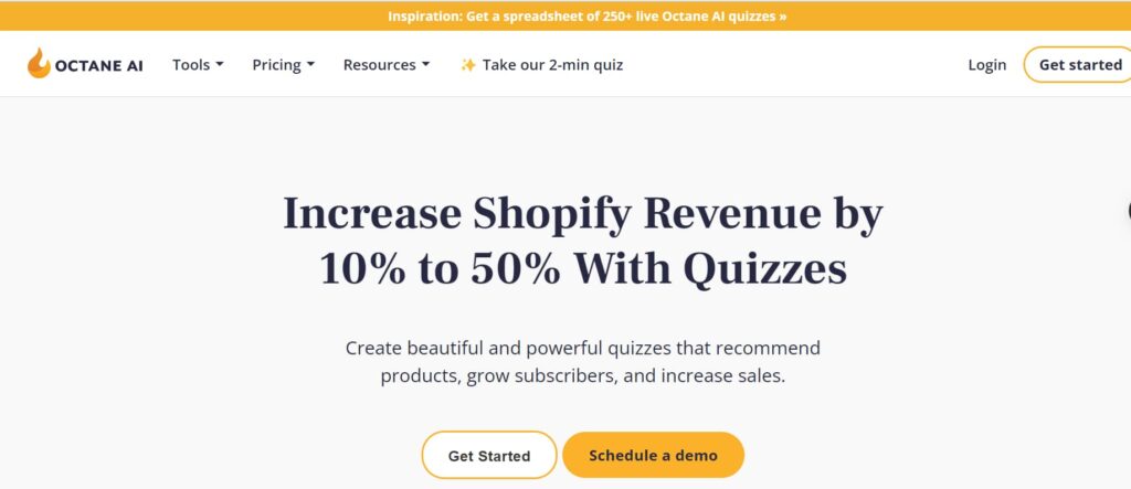 Octane AI - Tools to drive Ecommerce growth