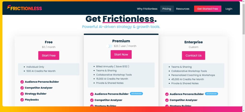 Frictionless AI - Payment plans