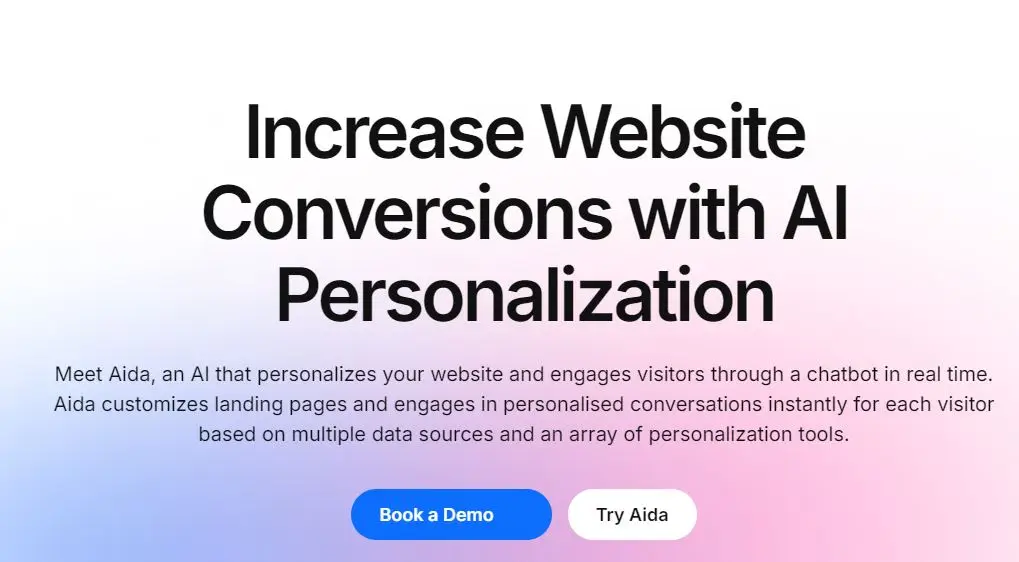 Algomo Aida AI-powered tool for website personalization and engagement