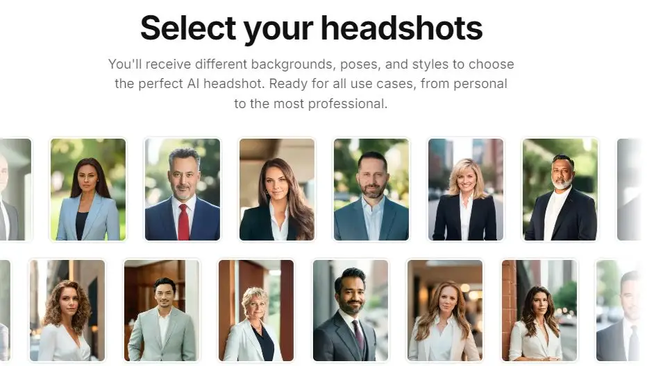 Aragon AI Headshot Tool Review: Interface showcasing customization options for AI-generated headshots