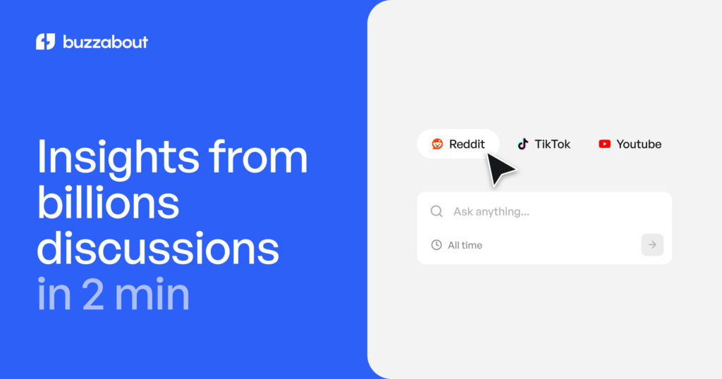 BuzzAbout AI-powered audience research tool for social media insights